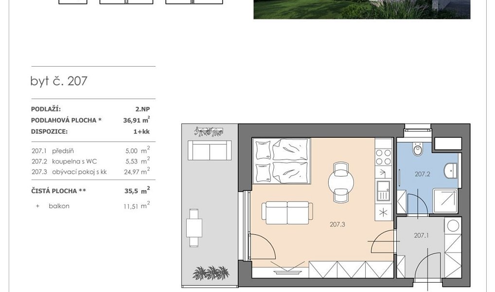 Prodej bytu 1+kk 35 m², Brno – náhled fotky 16