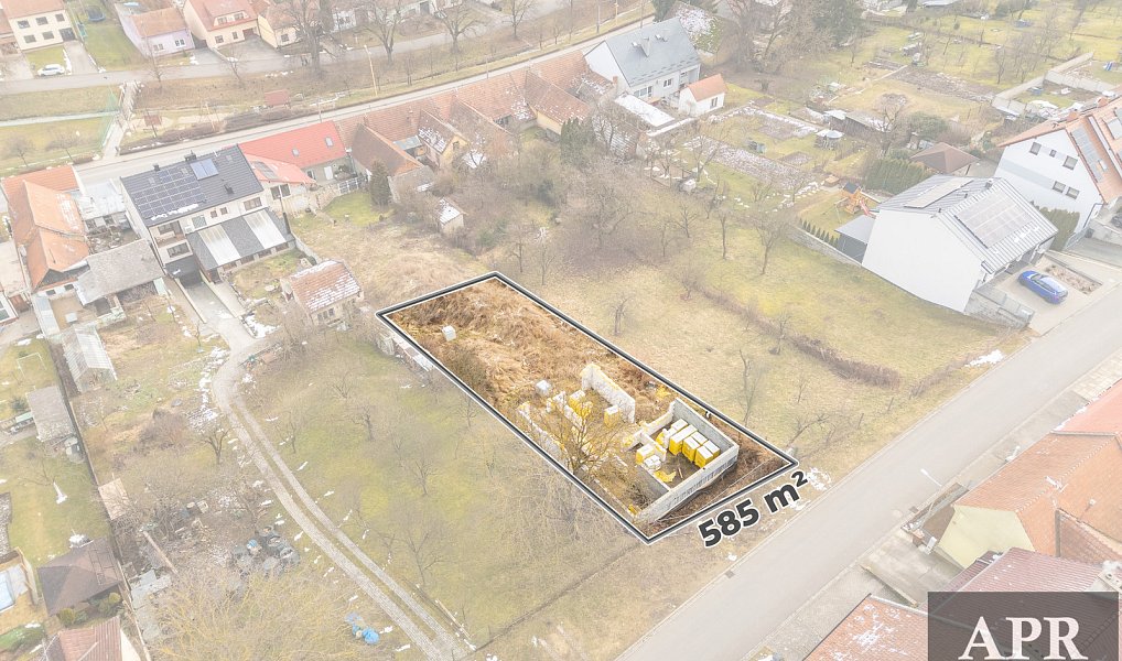 Prodej stavebního pozemku 585 m², Vlčnov – fotka 1 z 25