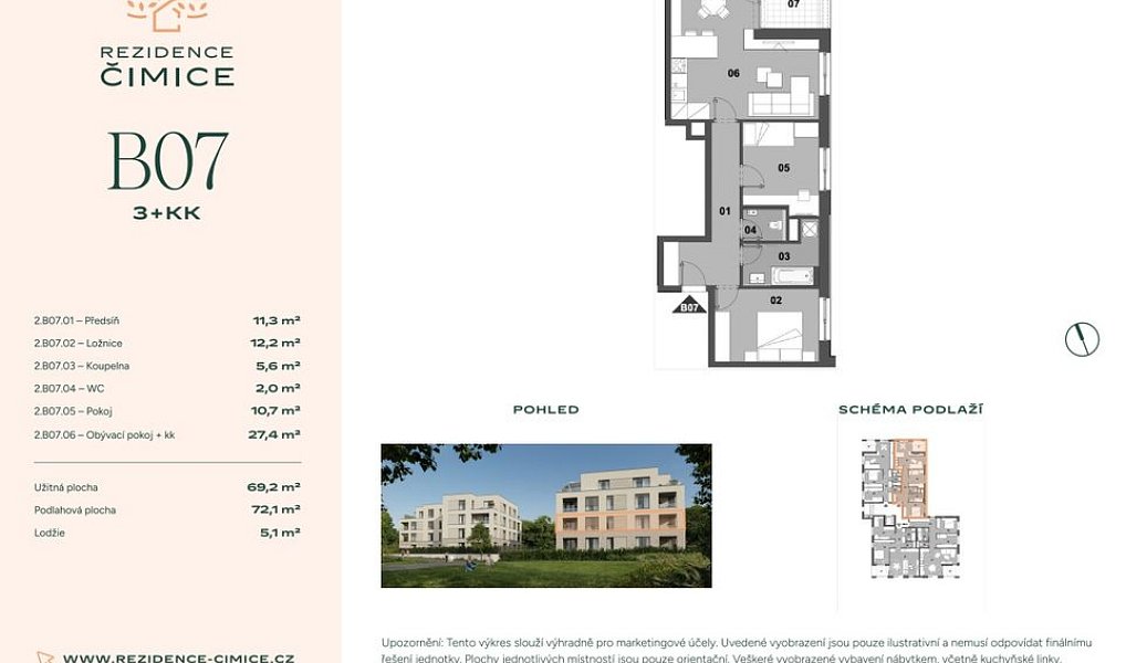 Prodej bytu 3+kk 77 m², Praha – náhled fotky 11