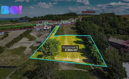Prodej zahrady 3 304 m², Stará Ves, okres Přerov