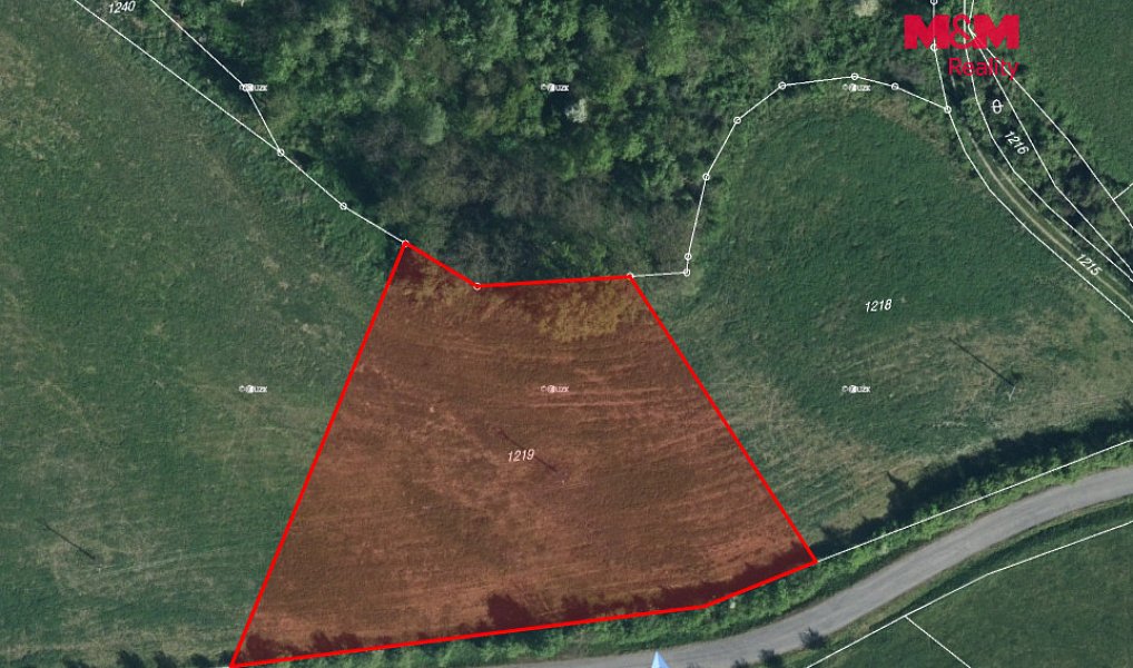 Prodej pole 10 056 m², Žlebské Chvalovice – náhled fotky 9