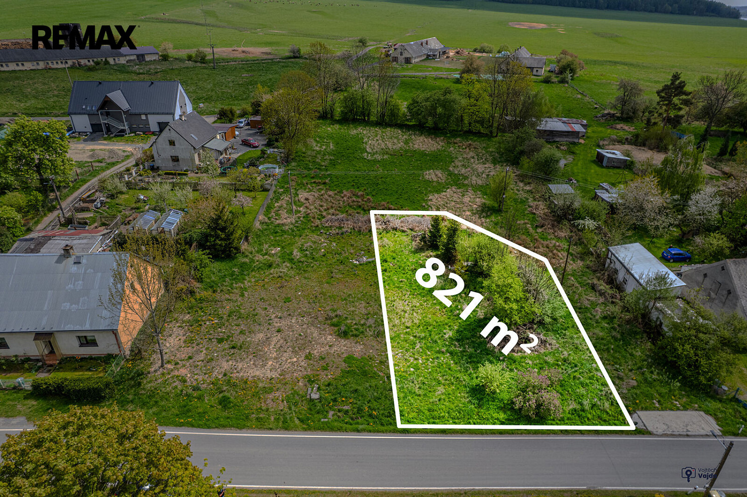 Prodej stavebního pozemku 821 m²