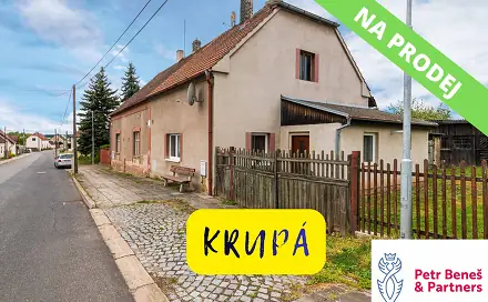 Prodej domu 55 m² s pozemkem 1 024 m², Krupá, okres Rakovník