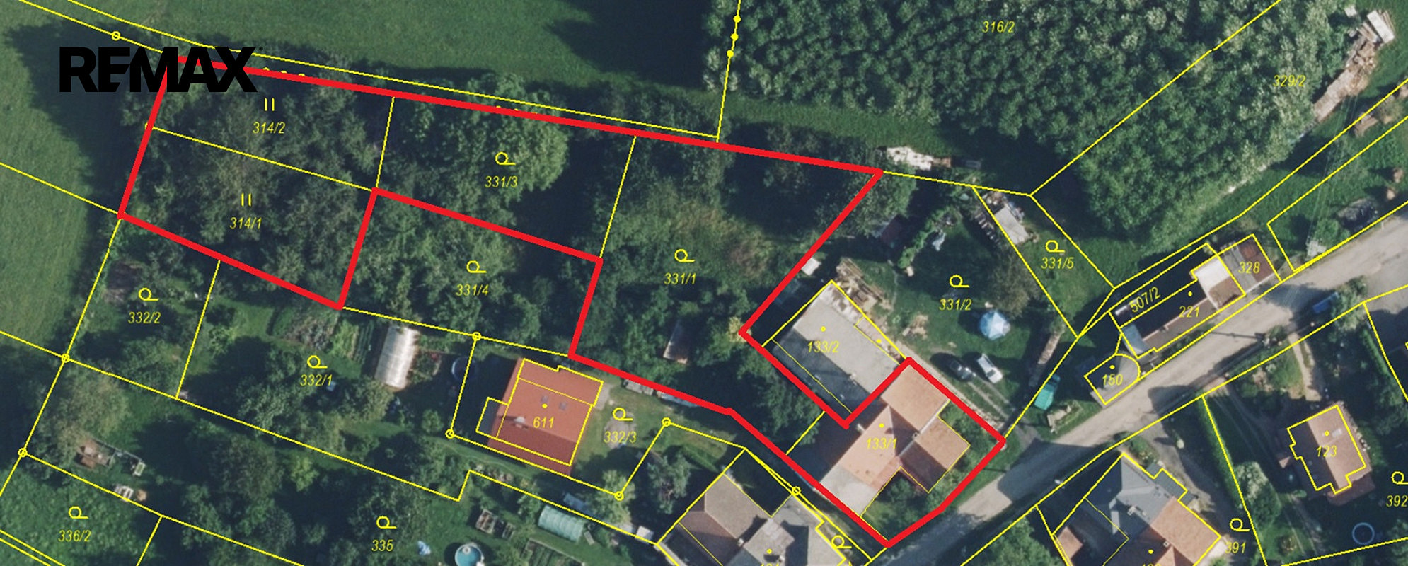 Prodej domu 107 m² s pozemkem 2 124 m² – pohled 2
