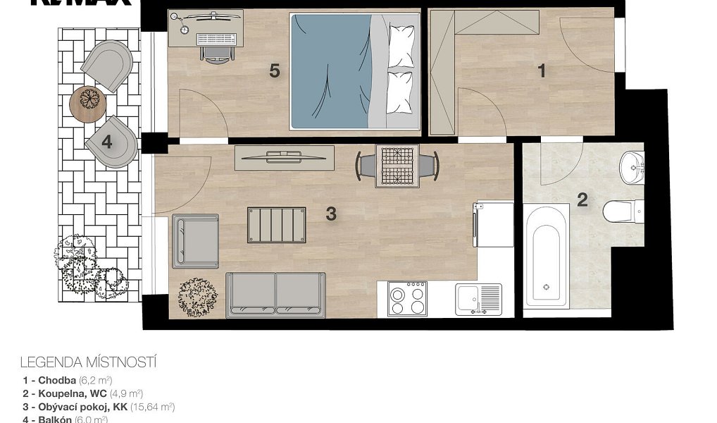 Prodej bytu 2+kk 37 m², Praha – náhled fotky 7