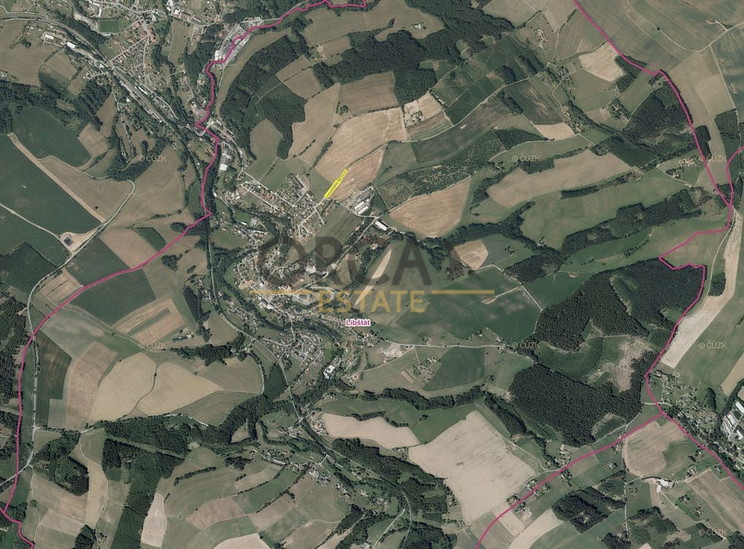 Prodej 0,3 ha zajímavých pozemků v k. ú. Libštát – pohled 2