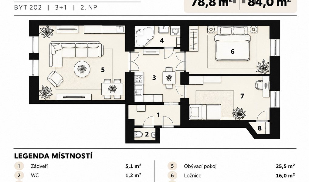 Prodej bytu 3+1 84 m², Praha – náhled fotky 10