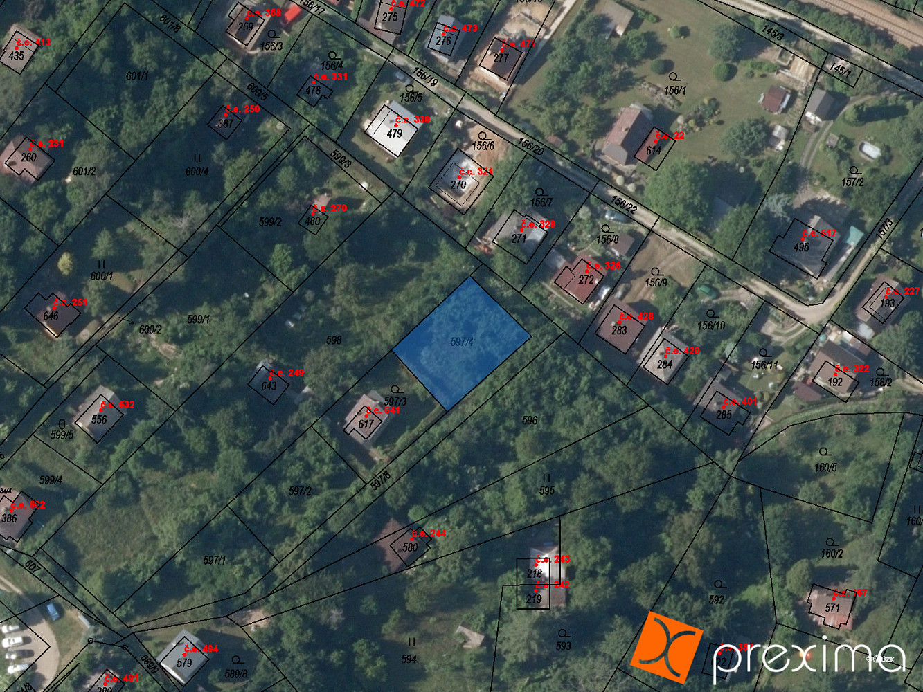 Prodej zahrady 395 m²