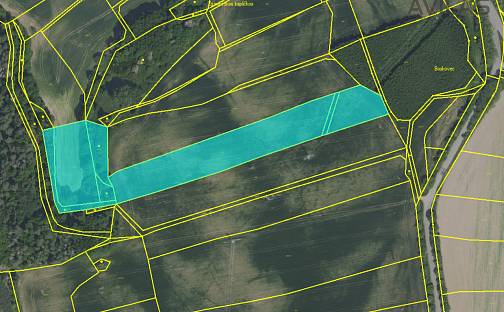 Prodej pole 15 003 m², Poříčí nad Sázavou, okres Benešov