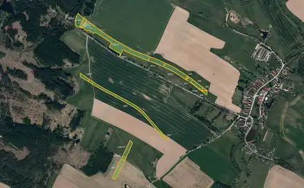 Prodej pole 60 377 m², Žirovnice - Stranná, okres Pelhřimov
