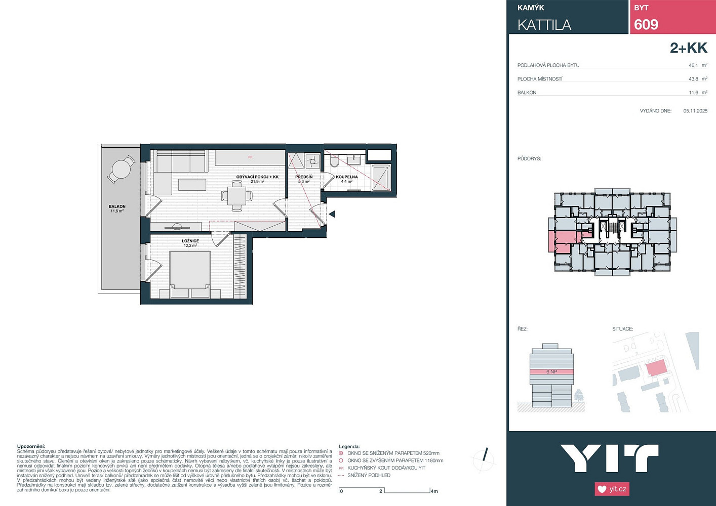 Prodej bytu 2+kk 44 m² – fotografie 2