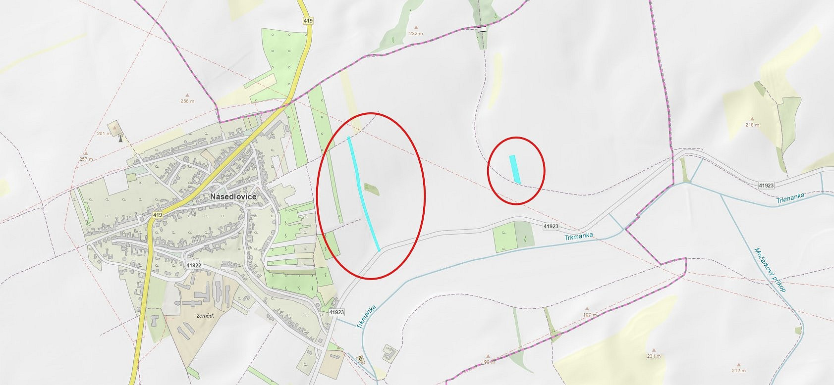 Prodej pole 7 242 m²