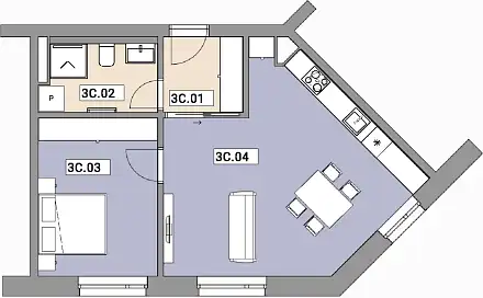 Prodej bytu 2+kk 48 m²