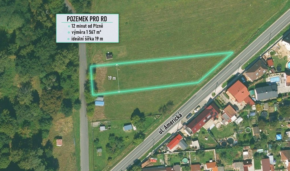 Prodej stavebního pozemku 1 567 m², Třemošná – fotka 1 z 5