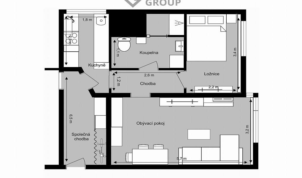 Prodej bytu 2+1 48 m², Praha – náhled fotky 10