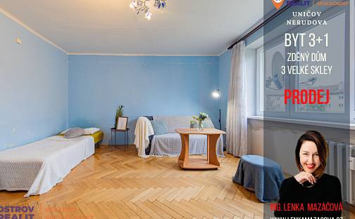 Prodej bytu 3+1 77 m², Nerudova, Uničov, okres Olomouc