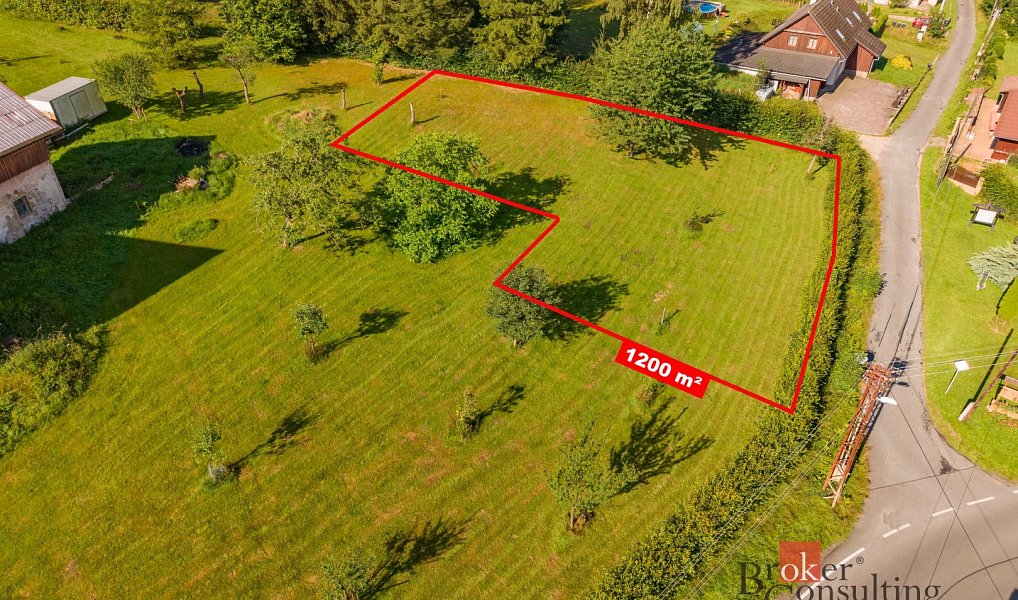 Prodej stavebního pozemku 1 200 m², Bílý Potok – náhled fotky 3