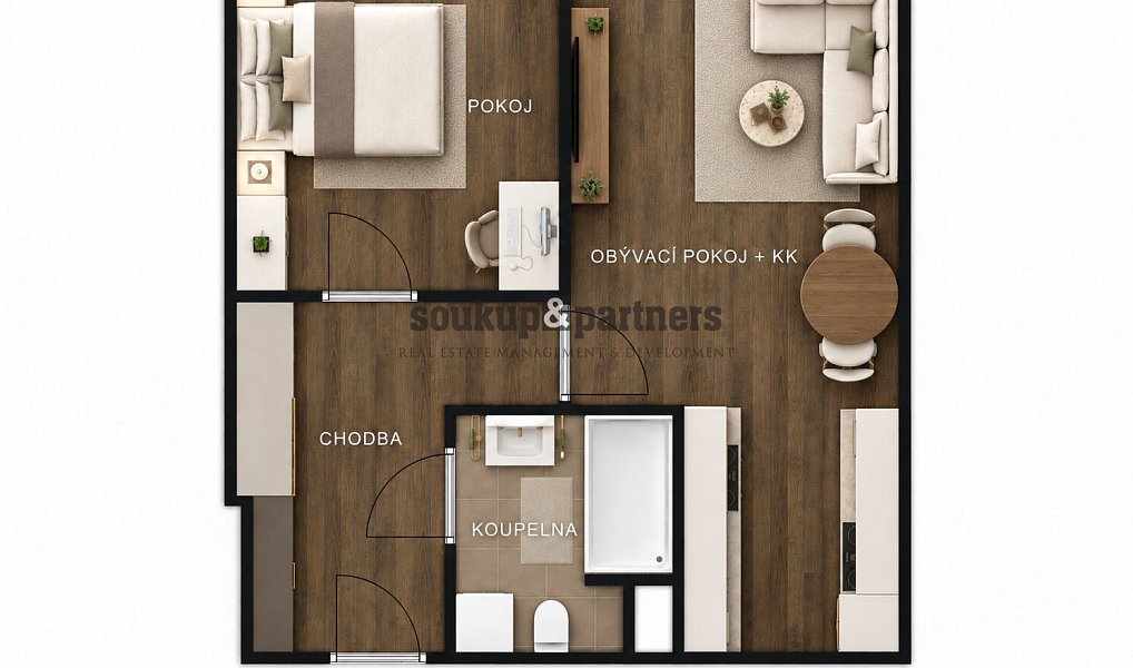 Prodej bytu 2+kk 39 m², Praha – náhled fotky 5