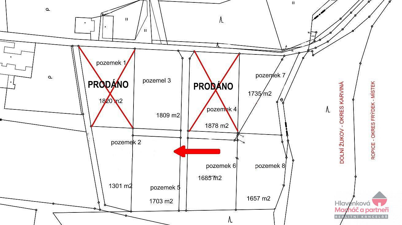 Prodej stavebního pozemku 1 073 m² – fotografie 2