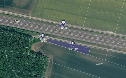 Prodej pole 484 m², Osičky, okres Hradec Králové