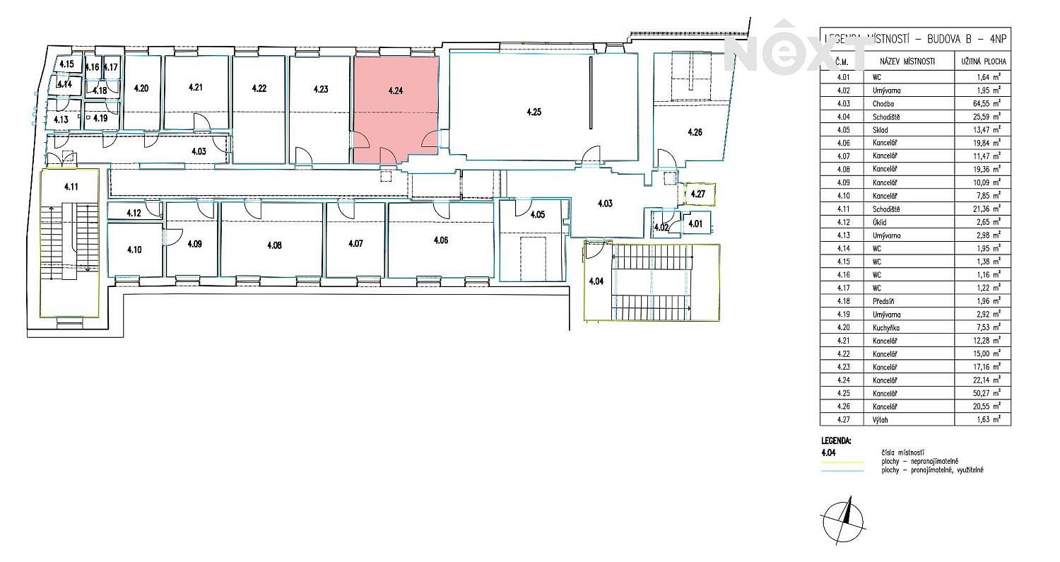 Pronájem kanceláře 22 m² — photo 3
