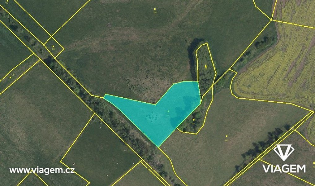 Prodej pole 1 683 m², Otovice – fotka 1 z 5