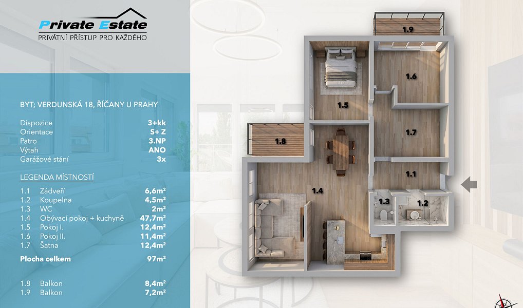 Prodej bytu 3+kk 97 m², Říčany – náhled fotky 26