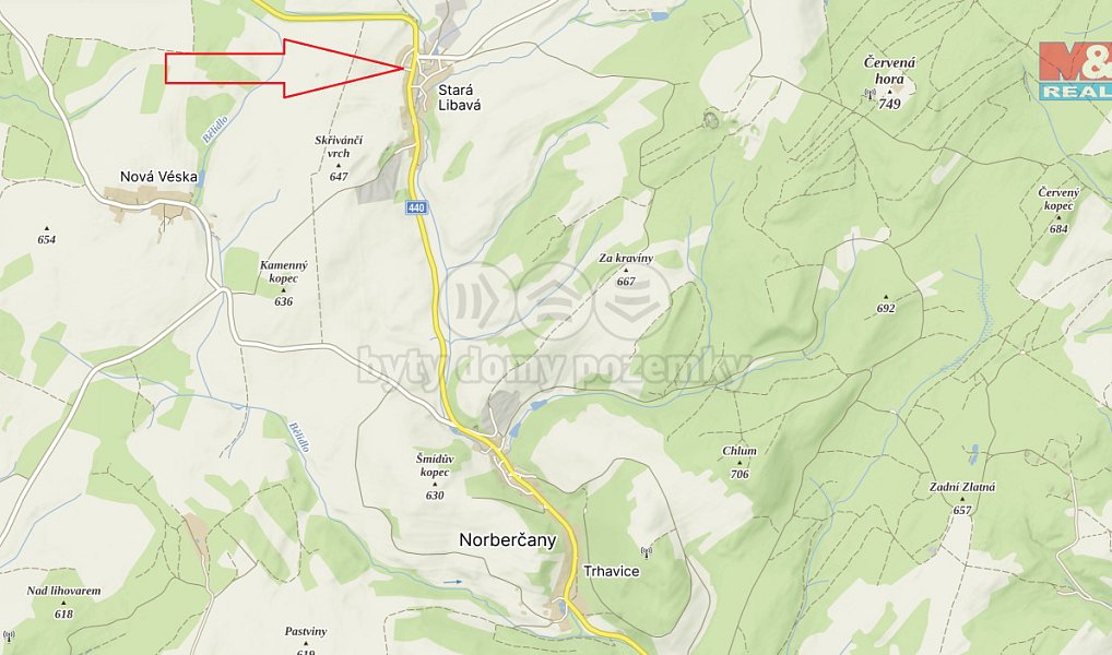 Prodej stavebního pozemku 1 433 m², Norberčany – náhled fotky 6