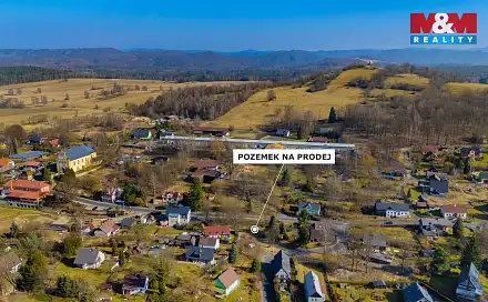 Prodej stavebního pozemku 1 574 m², Růžová, okres Děčín