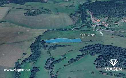 Prodej pole 2 334 m², Čestice, okres Strakonice
