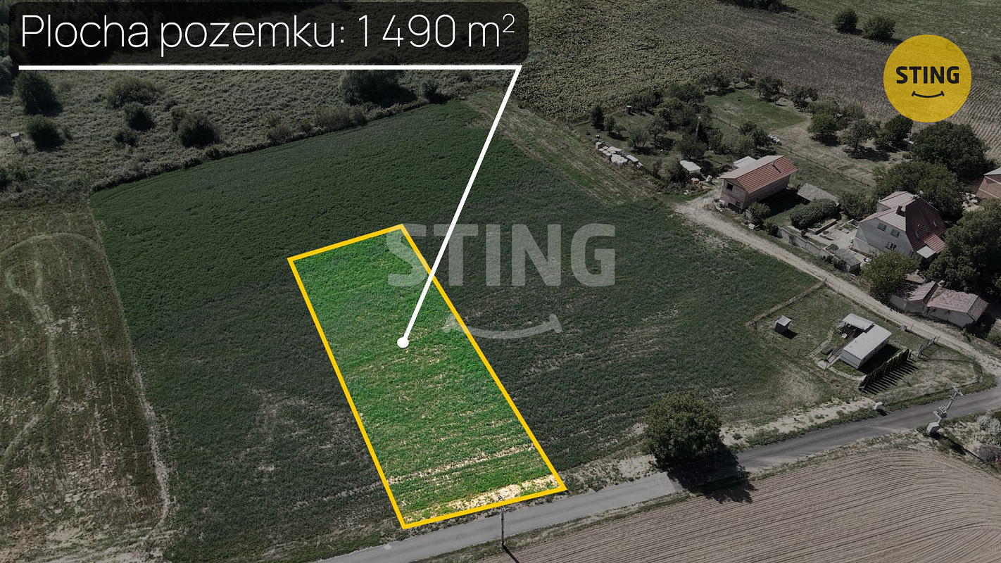 Prodej stavebního pozemku 1 490 m² – fotografie 3