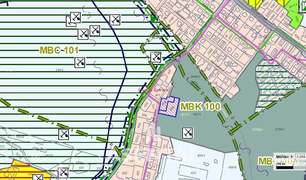 Prodej stavebního pozemku 2 800 m², Ostrava – náhled fotky 3