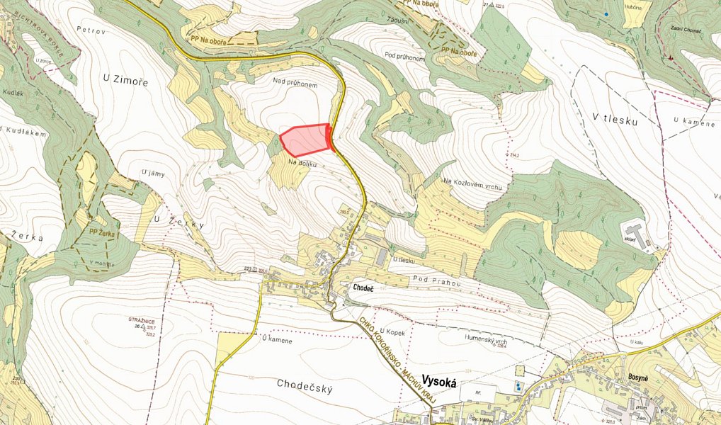Prodej pole 24 375 m², Vysoká – náhled fotky 2