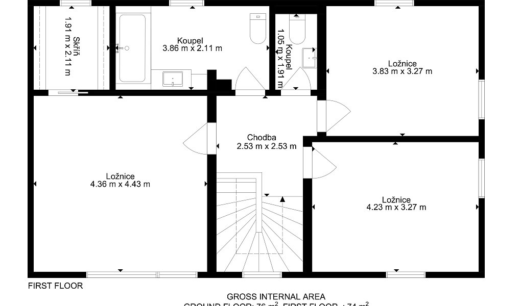 Prodej domu 145 m² s pozemkem 765 m², Kamenice – náhled fotky 32