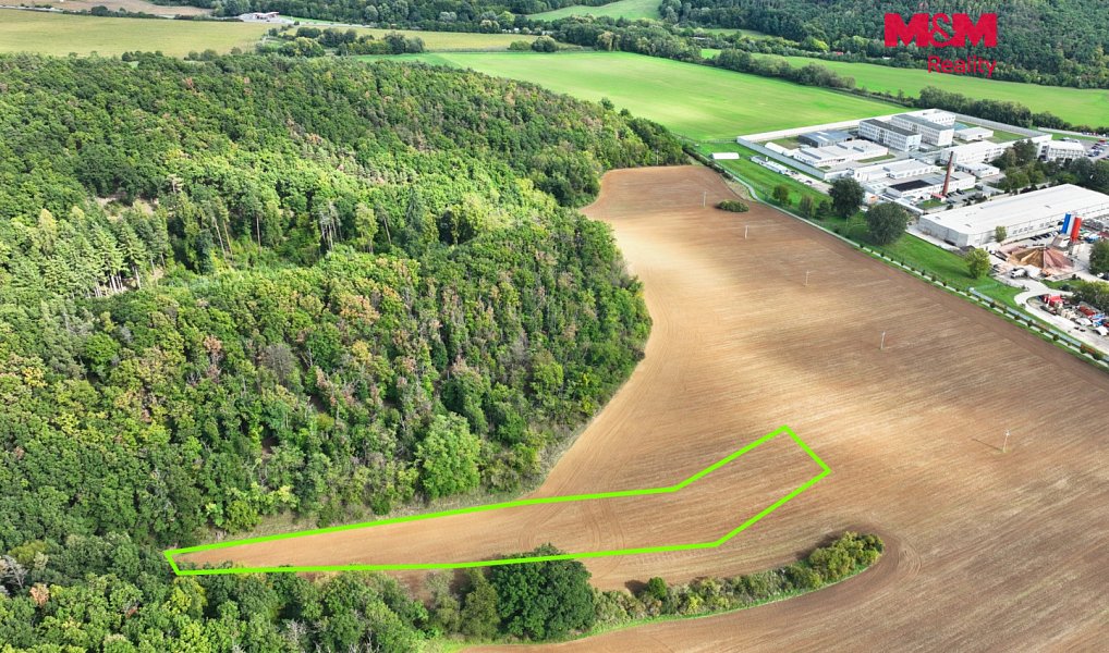 Prodej pole 6 916 m², Kuřim – náhled fotky 4