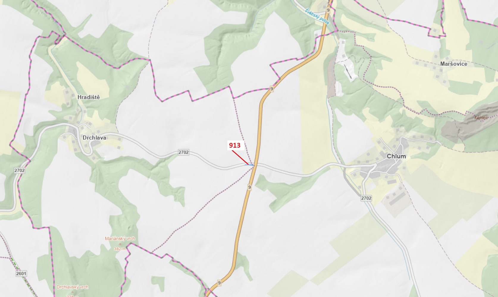 Dražba pozemku 356 m²