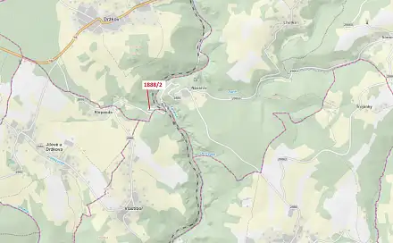 Dražba louky 155 m², Vlastiboř