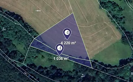 Prodej pole 5 256 m², Chorušice, okres Mělník
