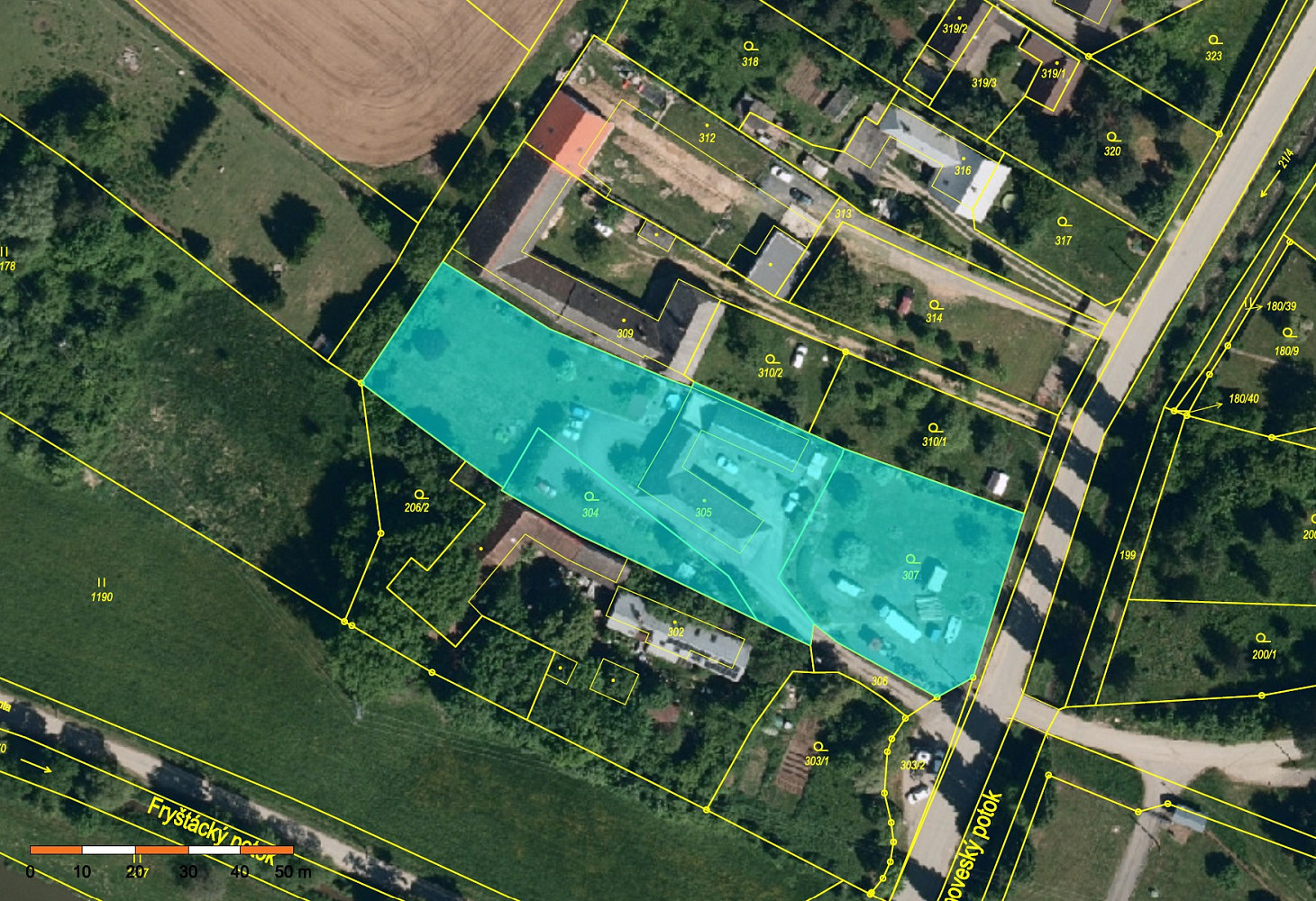 Prodej stavebního pozemku 4 214 m² – fotografie 2