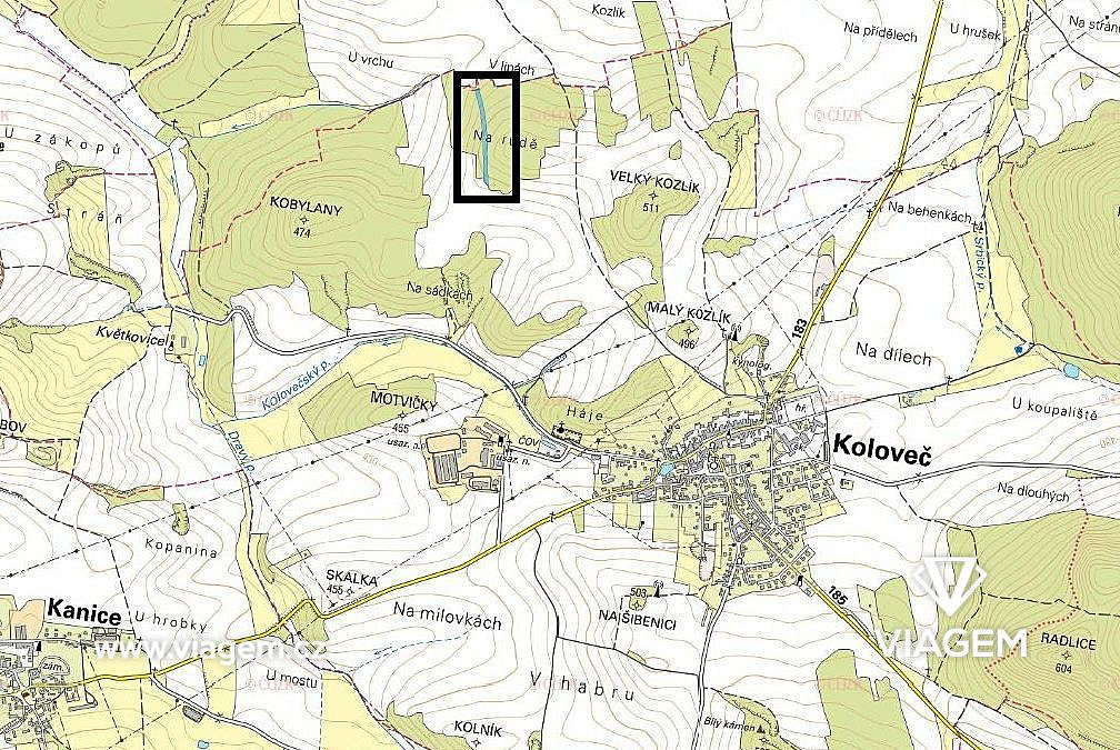 Les 6 930 m², Podíl 29 % o výměře 2 021 m² – pohled 6
