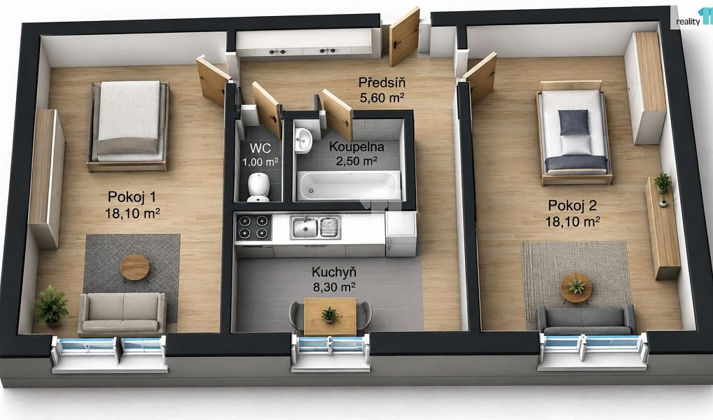 Prodej bytu 2+1 54 m², Ostrava – náhled fotky 2