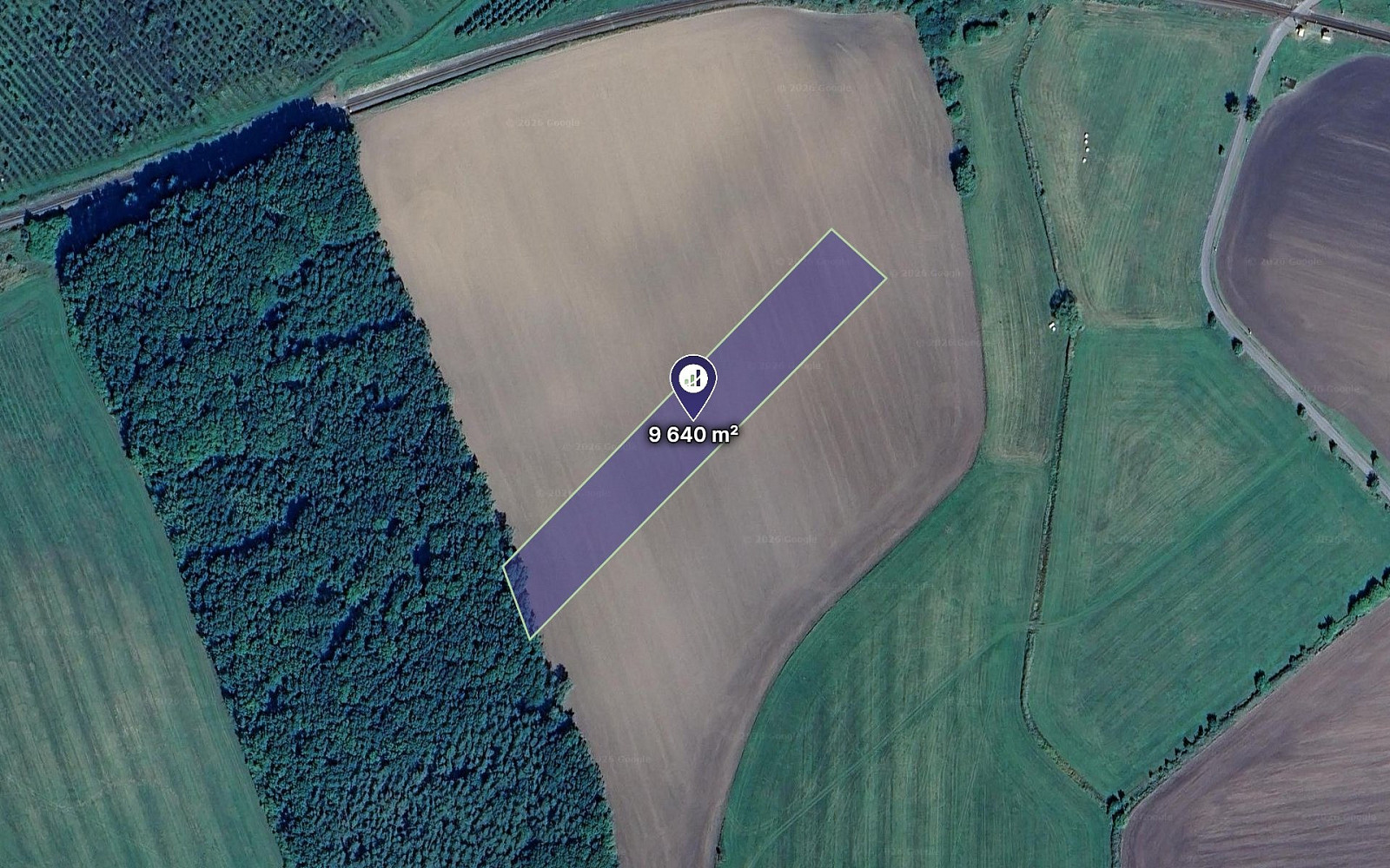 Prodej pole 9 640 m²