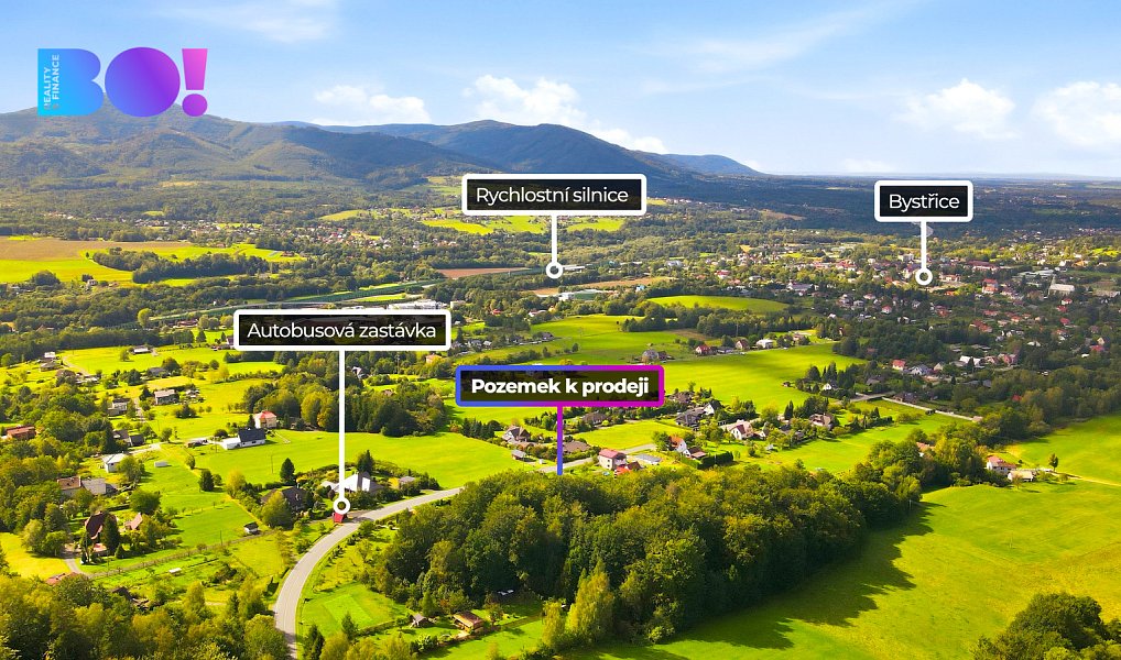 Prodej stavebního pozemku 2 425 m², Bystřice – náhled fotky 3