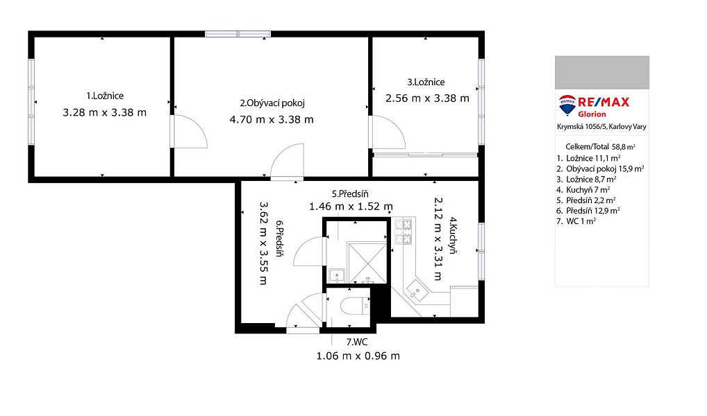 Prodej bytu 3+1 52 m², Chodov – náhled fotky 8