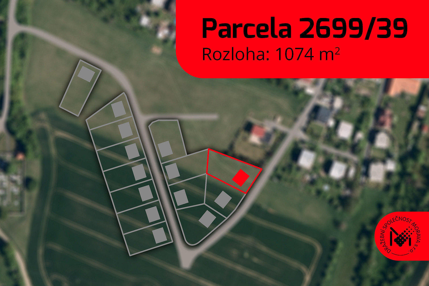 Prodej stavebního pozemku 1 074 m²