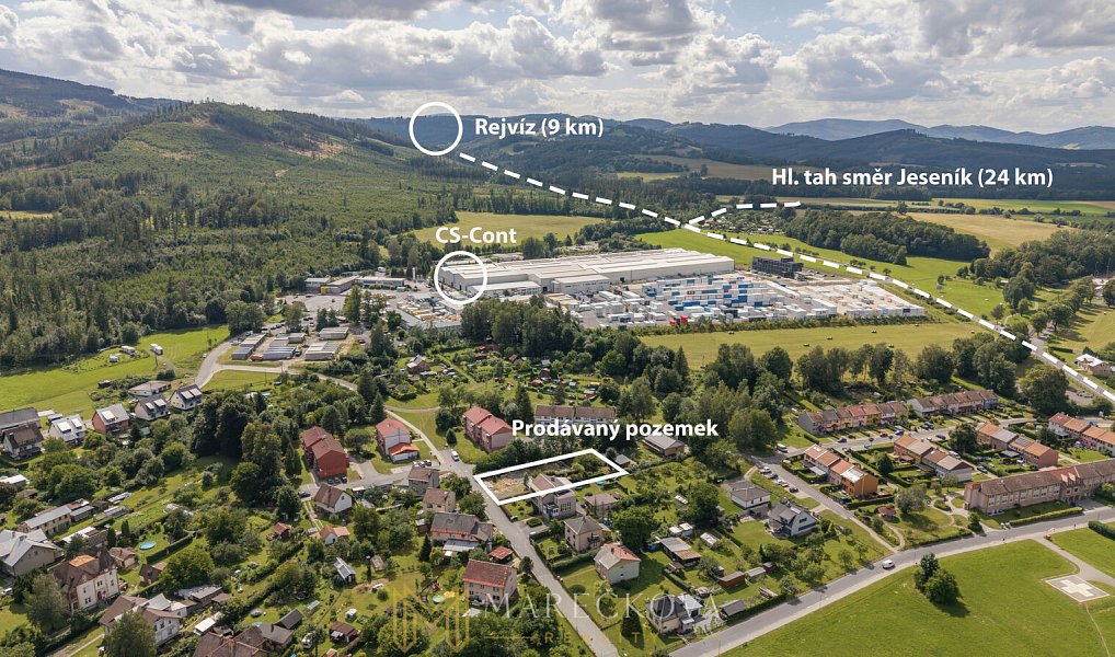 Prodej stavebního pozemku 1 251 m², Zlaté Hory – náhled fotky 13
