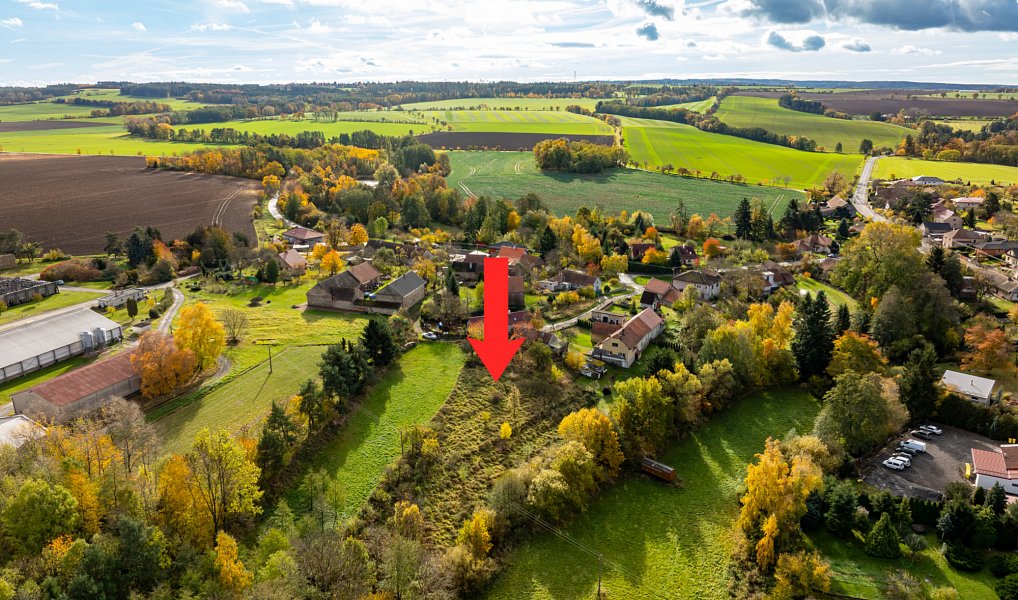 Prodej stavebního pozemku 1 327 m², Bečváry – náhled fotky 3