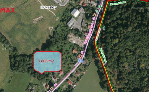 Prodej stavebního pozemku 9 808 m², Hukvaldy, okres Frýdek-Místek