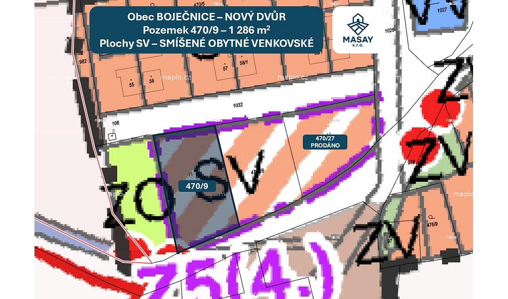 Prodej stavebního pozemku 1 286 m², Bor – náhled fotky 2