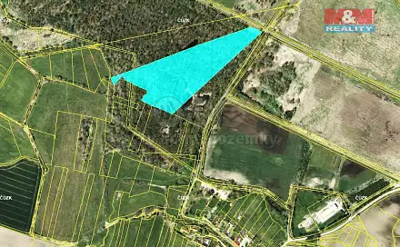 Prodej pozemku 18 811 m², Mažice, okres Tábor